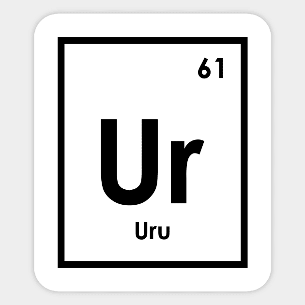 Uru metal - A Marvel Element Sticker by artsylab